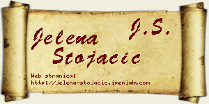 Jelena Stojačić vizit kartica